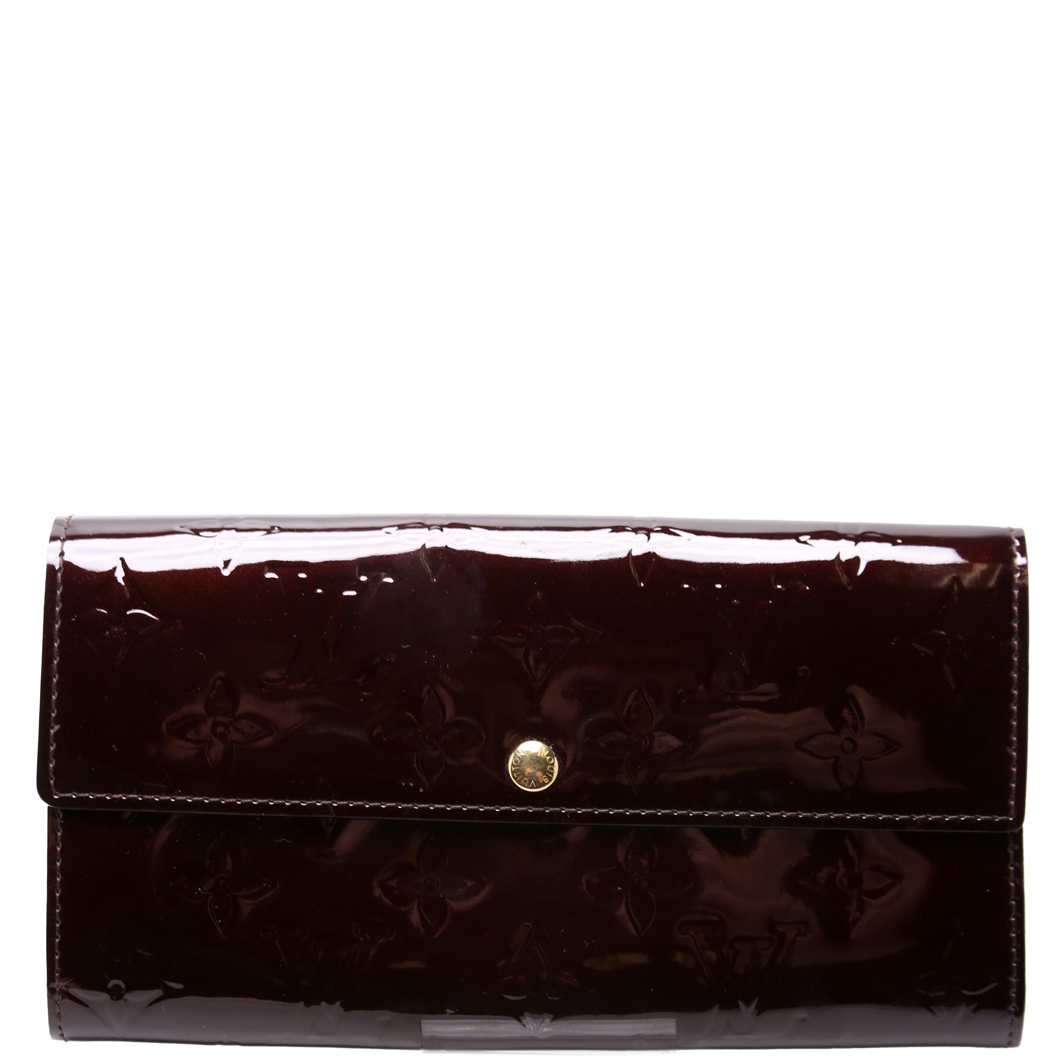 Sarah Wallet Vernis Burgundy