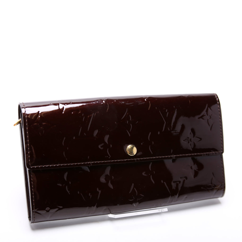 Sarah Wallet Vernis Burgundy