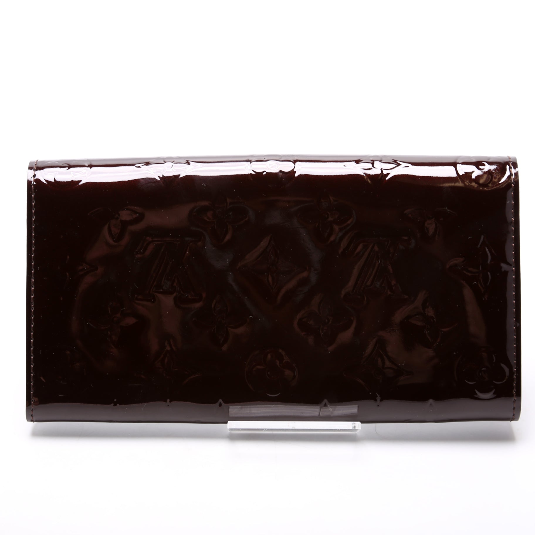 Sarah Wallet Vernis Burgundy