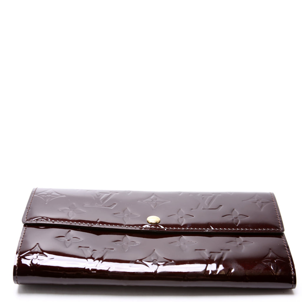 Sarah Wallet Vernis Burgundy