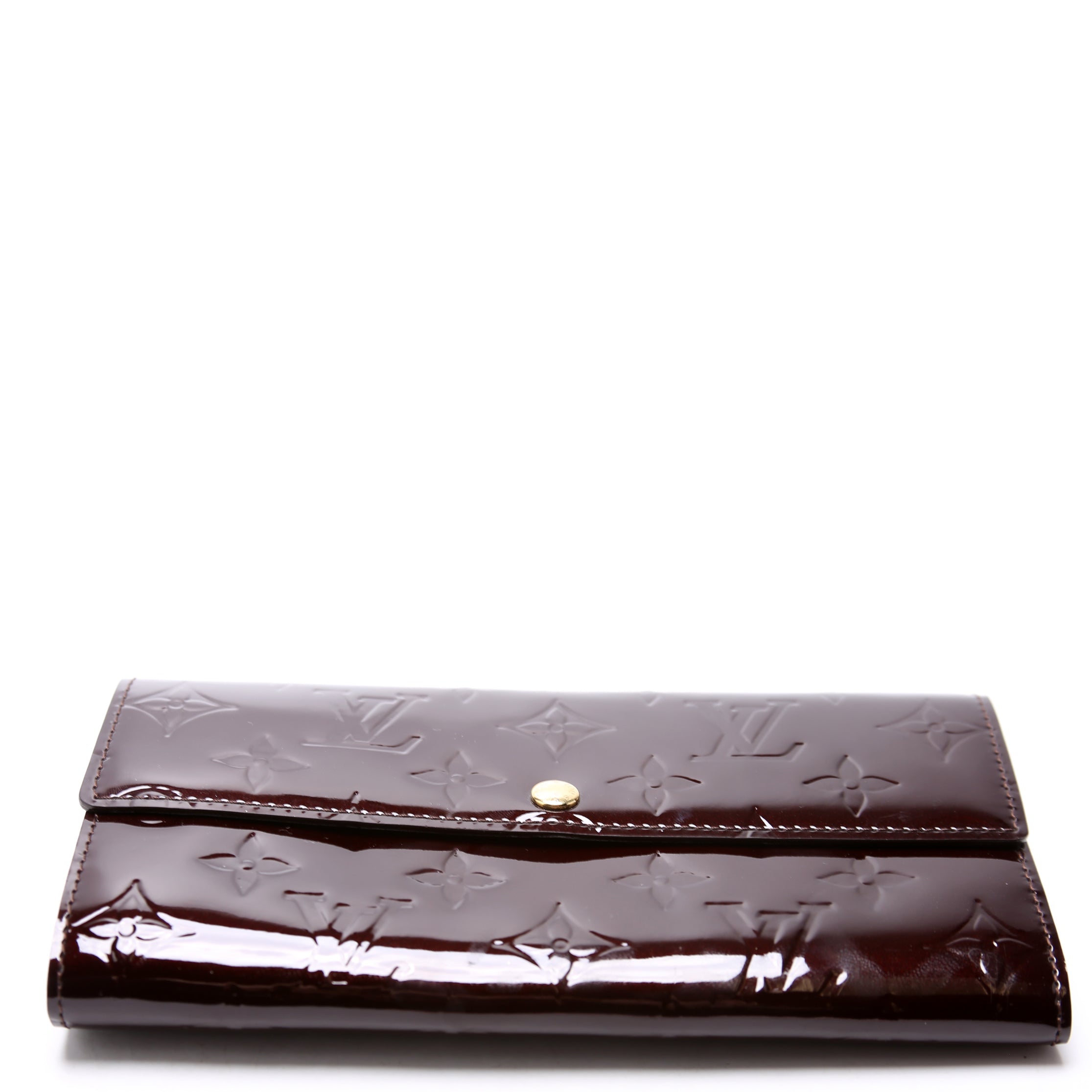 Sarah Wallet Vernis Burgundy