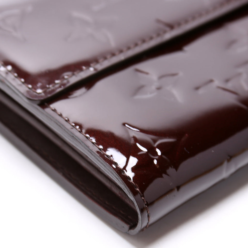 Sarah Wallet Vernis Burgundy