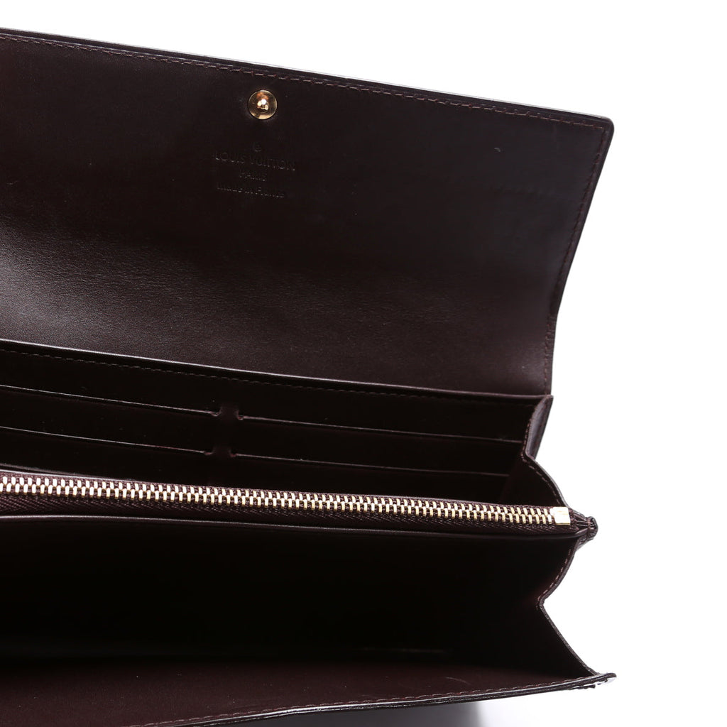 Sarah Wallet Vernis Burgundy