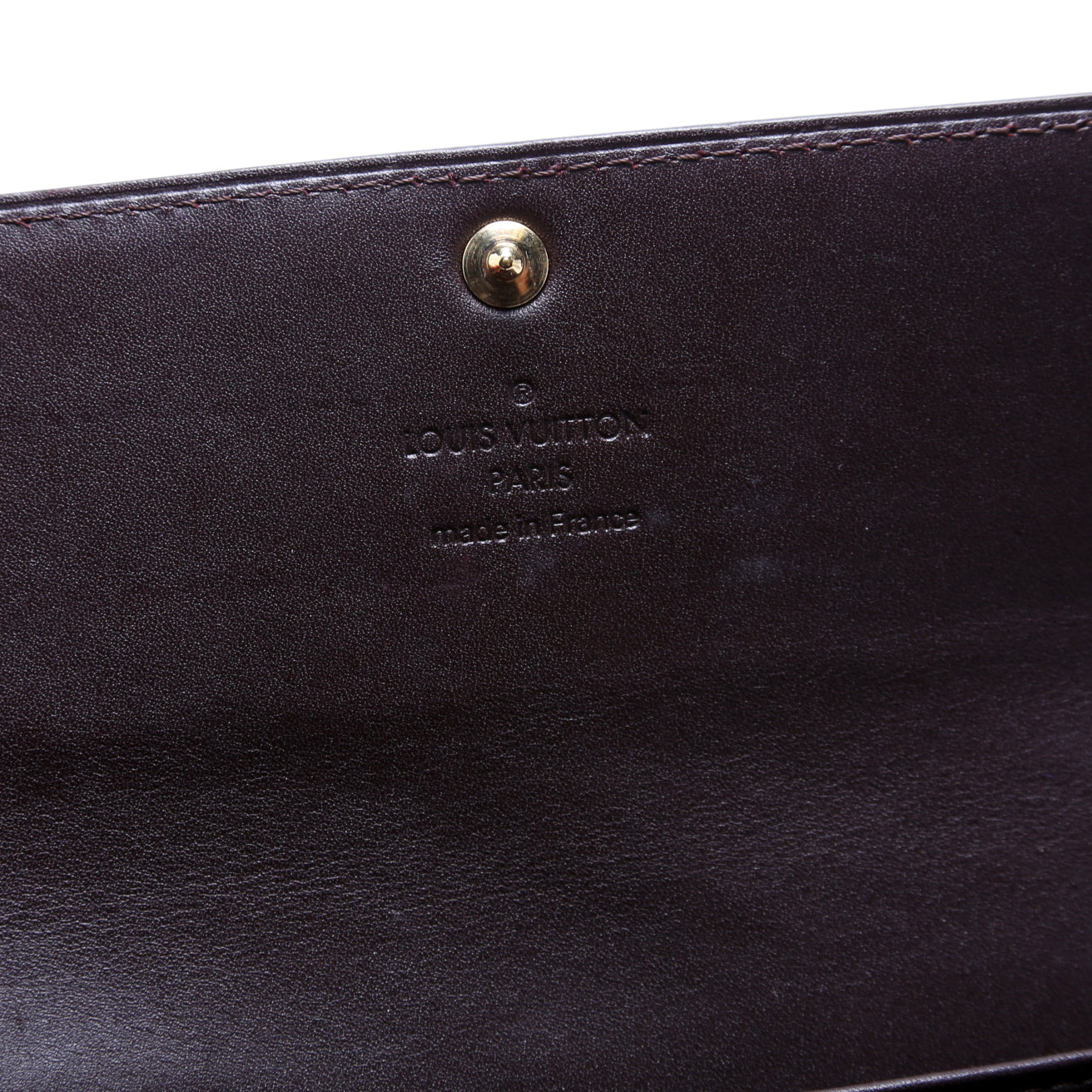 Sarah Wallet Vernis Burgundy