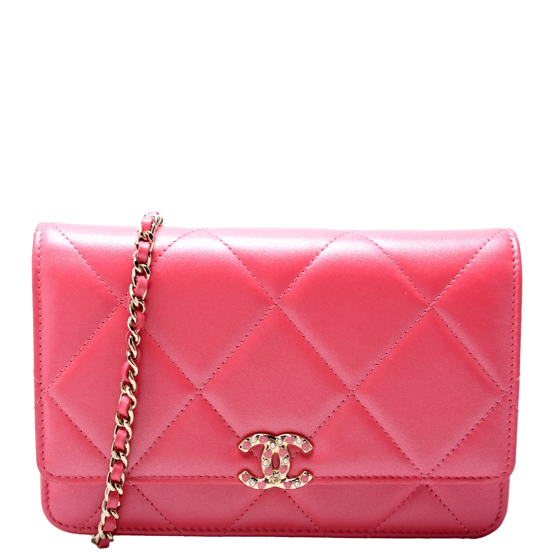 WOC Pearl CC Lambskin Pink