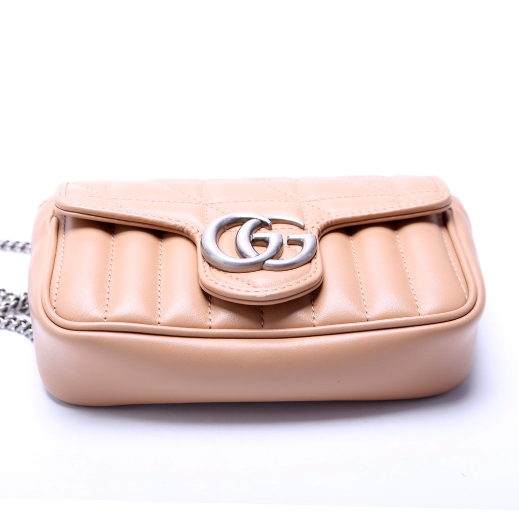 476433 Marmont Aria Super Mini Flap Tan