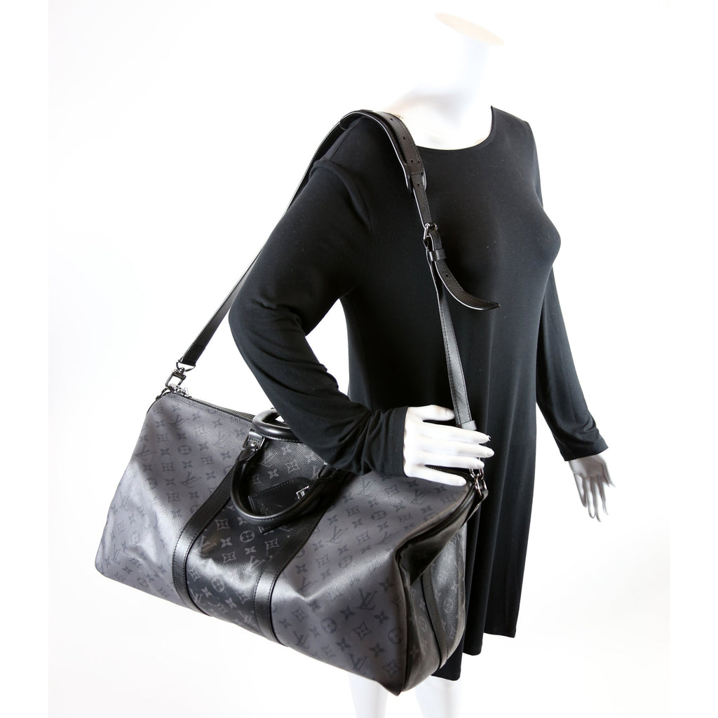 Keepall 50 Bandouliere Reverse Monogram Eclipse