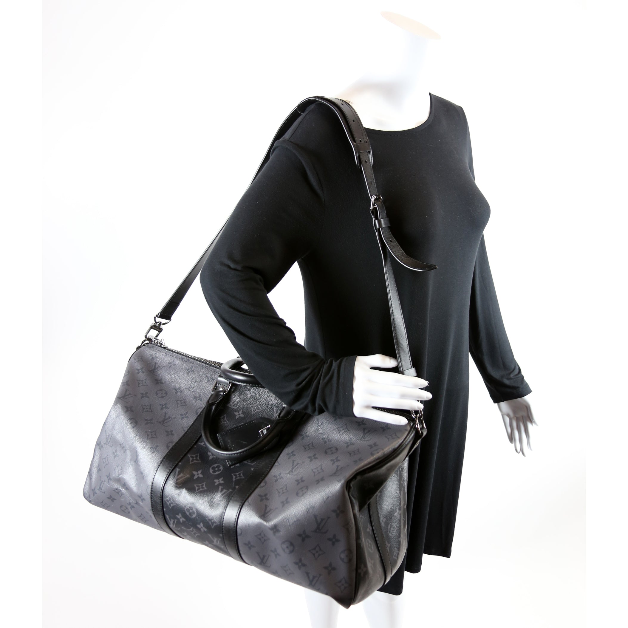 Keepall 50 Bandouliere Reverse Monogram Eclipse