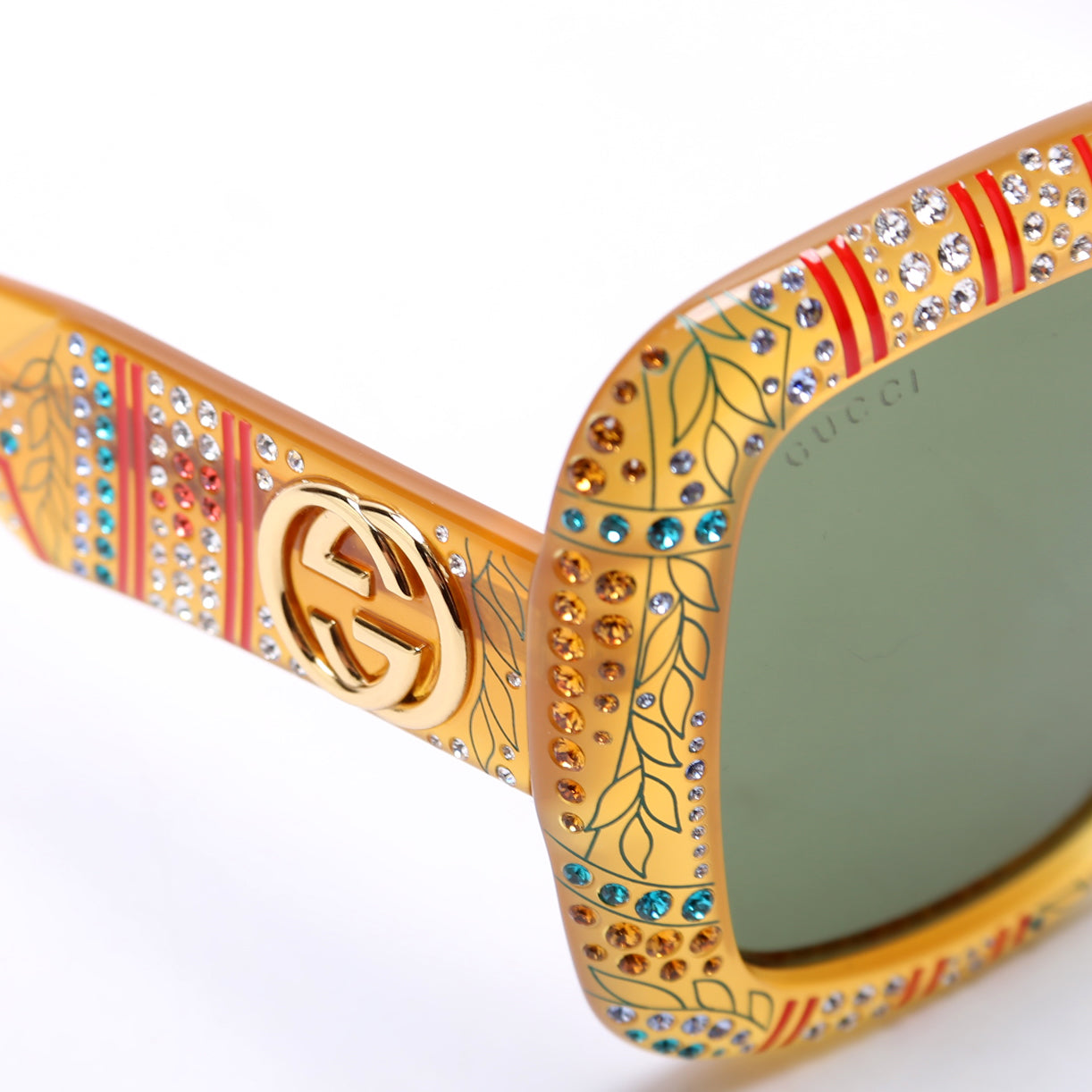 GG0498S Hollywood Forever Sunglasses Yellow/Multicolor