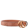 Gucci 409417 GG Marmont Thin Belt Size 75/30 Pink