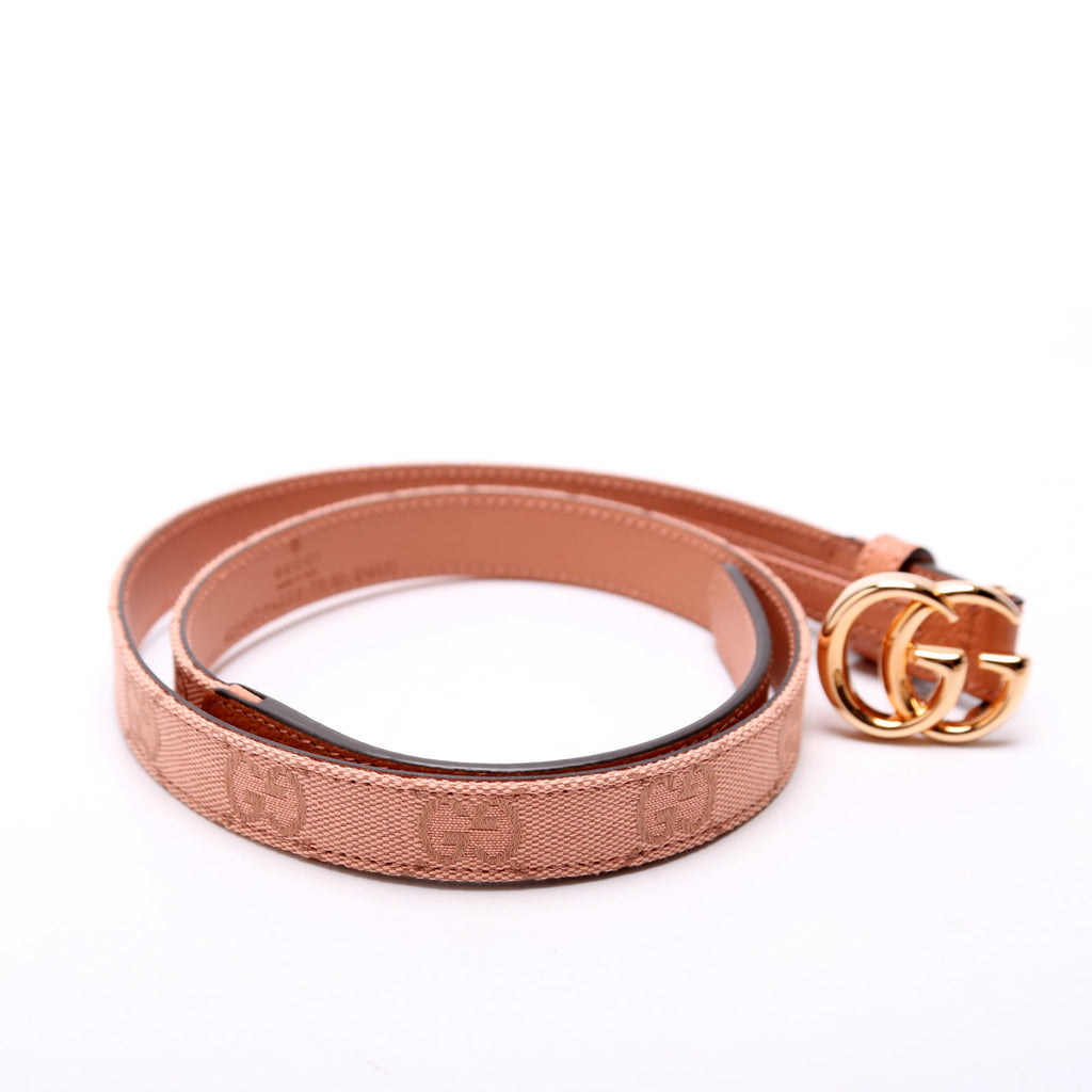 Gucci 409417 GG Marmont Thin Belt Size 75/30 Pink