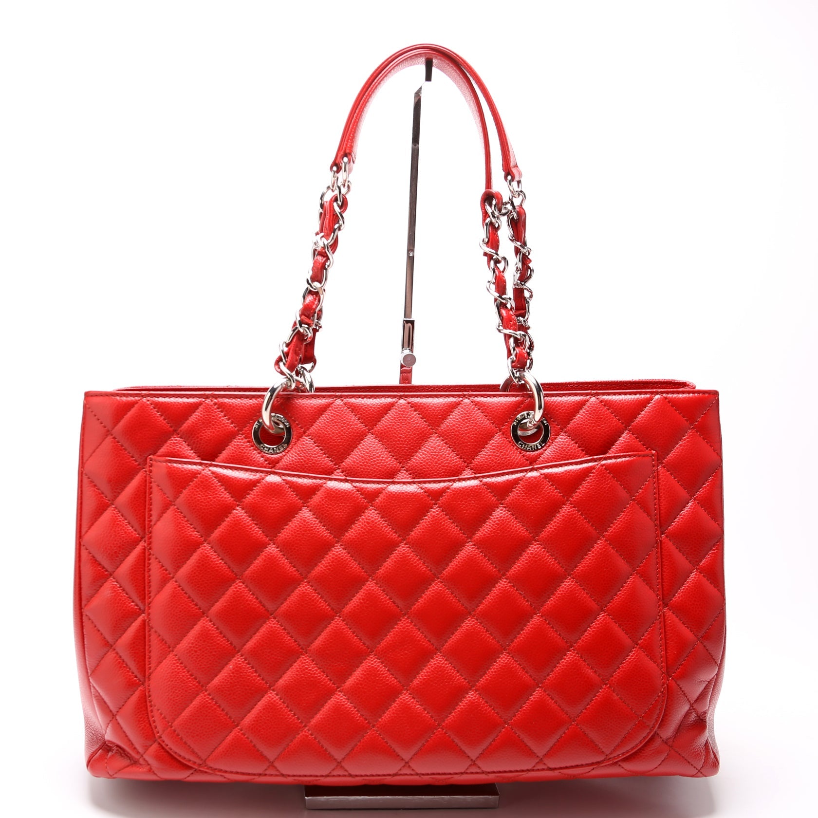 Grand Shopping Tote Caviar XL Red