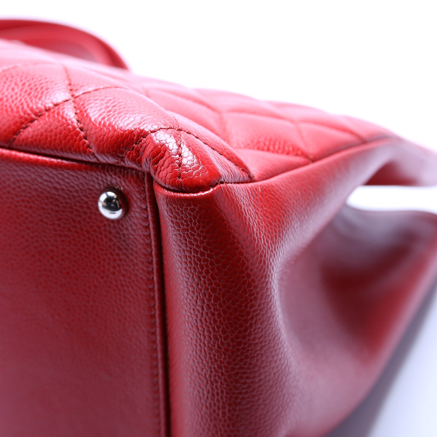 Grand Shopping Tote Caviar XL Red