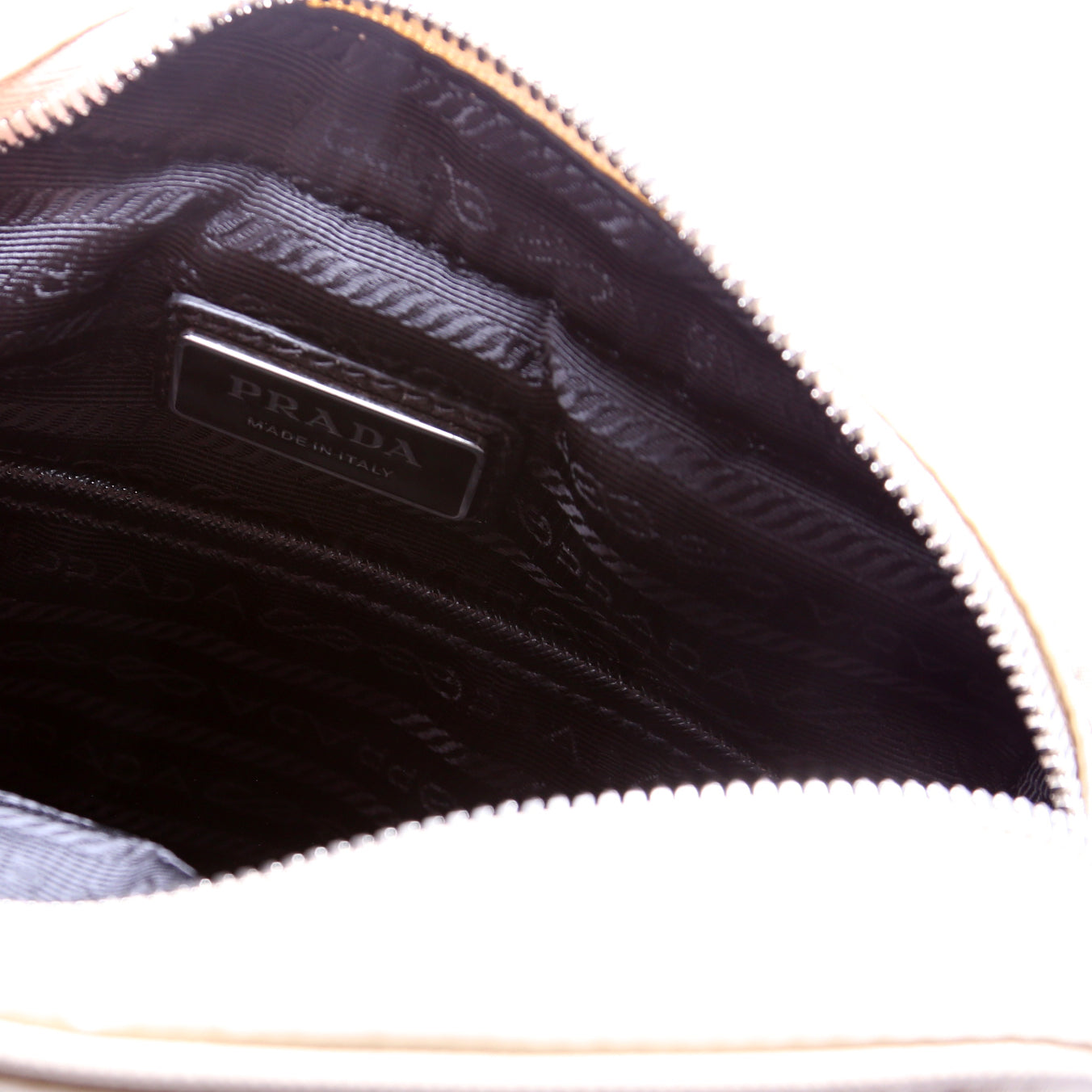 Prada 2VH112 Re-Nylon/Saffiano Leather Shoulder Gold