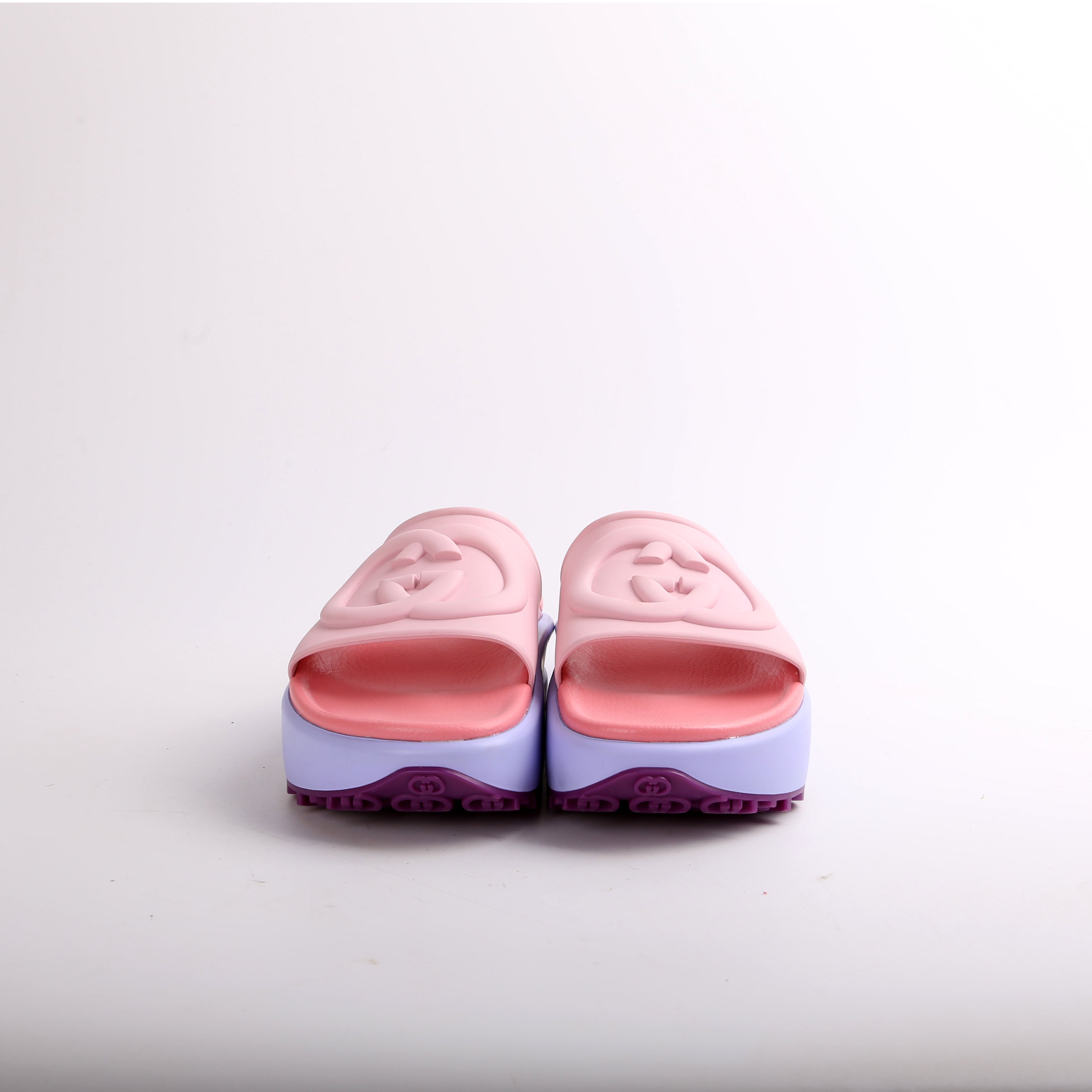 Interlocking G Rubber Platform Slides Size 39