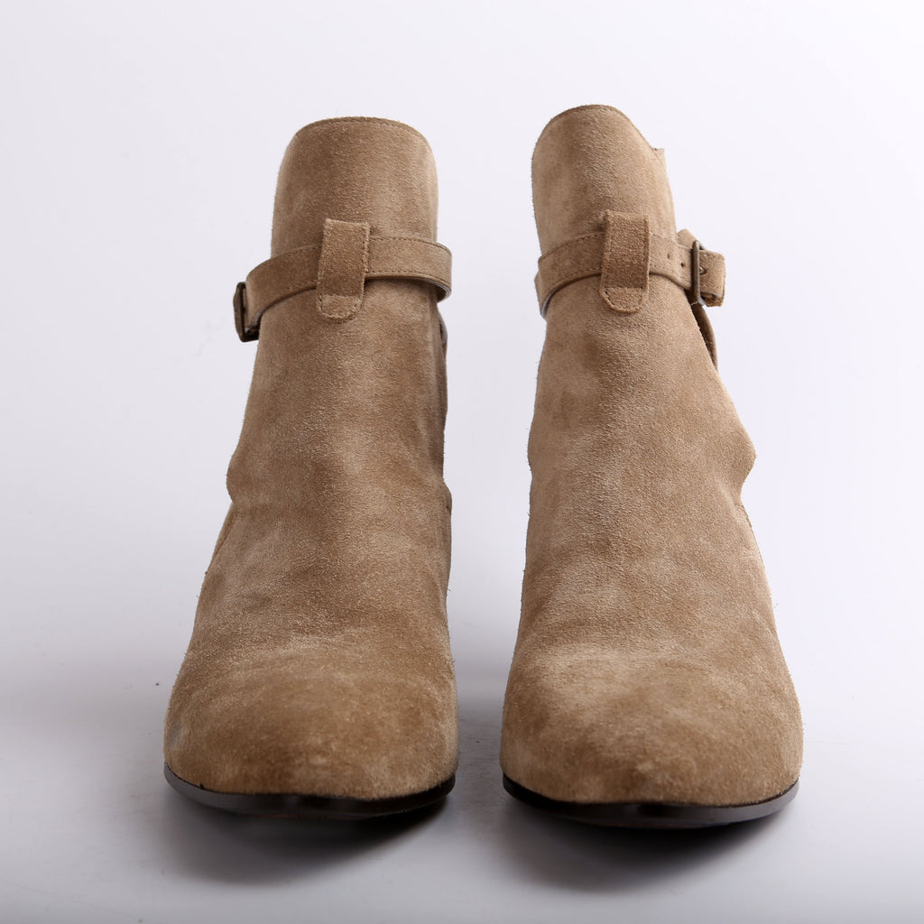 Suede Wyatt Buck Strap Boots Size 42