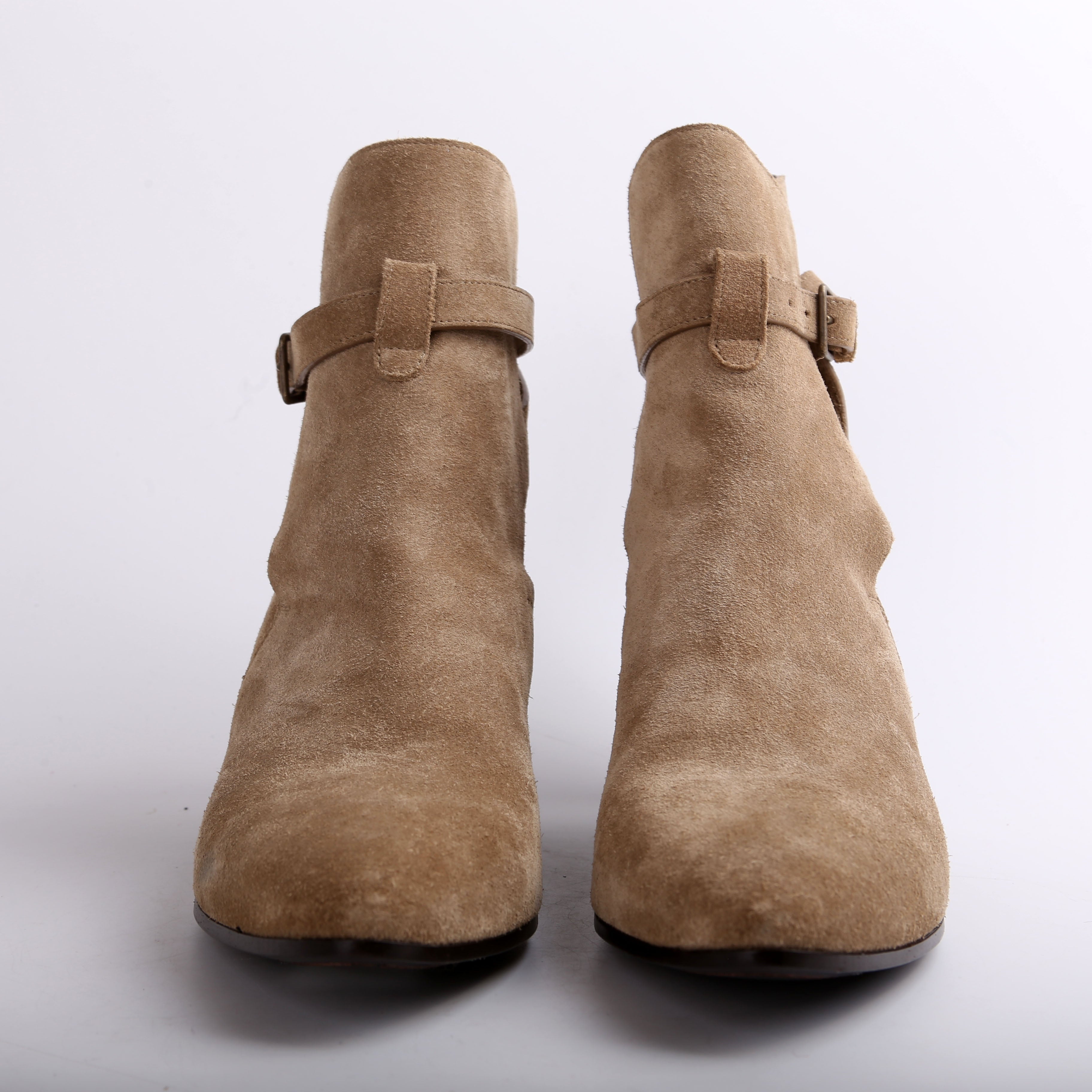Suede Wyatt Buck Strap Boots Size 42