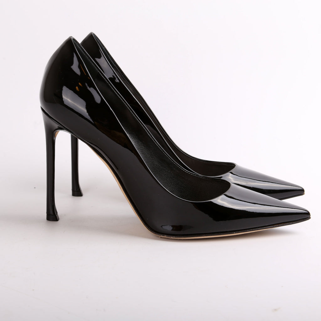 Dior D-Stilleto Patent Pointed Toe Pumps Size 39
