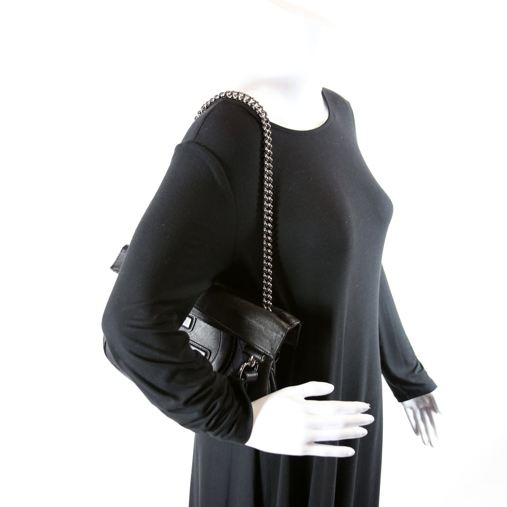 751518 Blondie Small Leather Tote Black