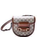 760191 Horsebit 1955 GG Supreme Mini Rounded Bag Brown