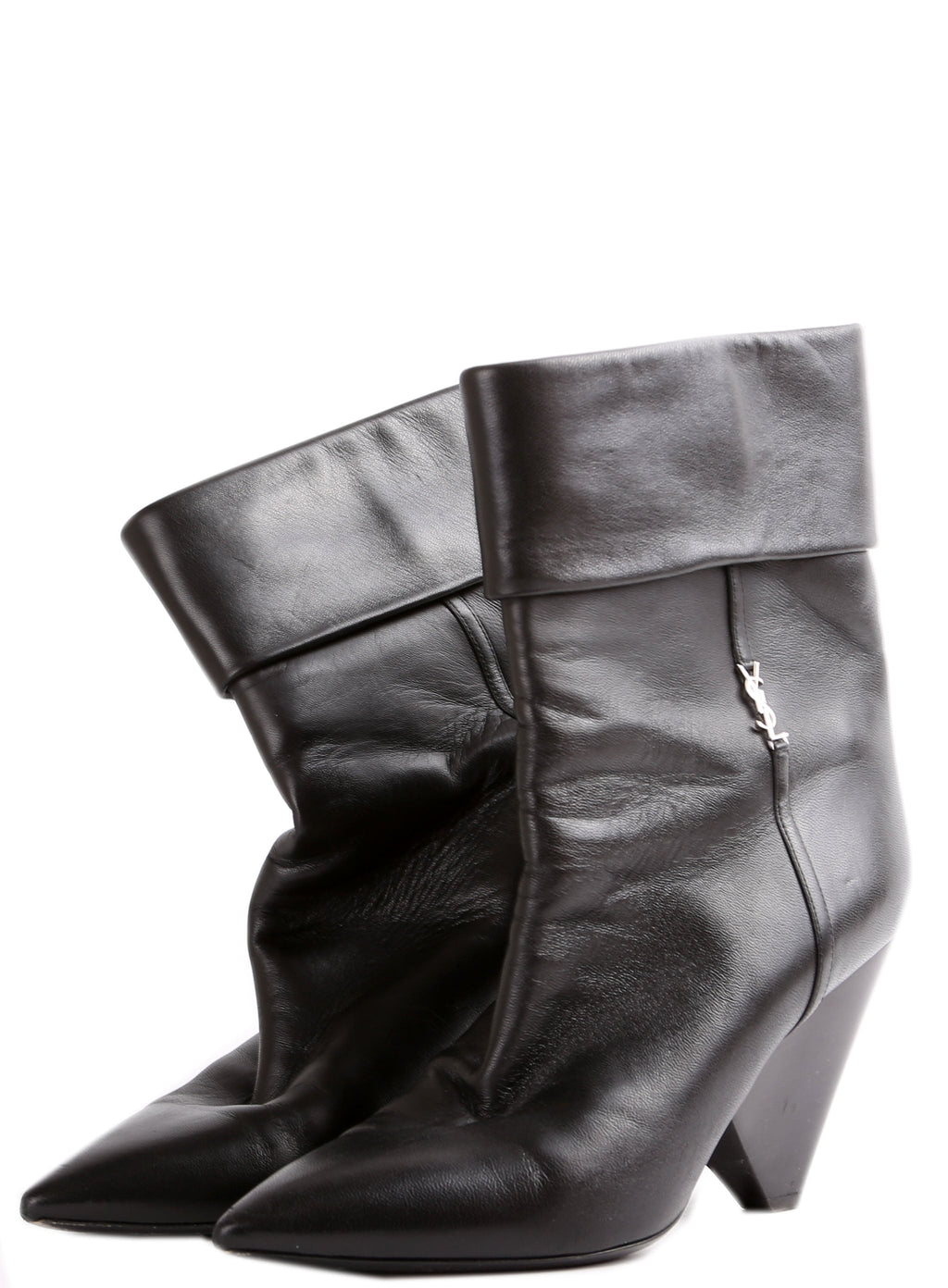 Leather Niki 95MM Booties Size 40