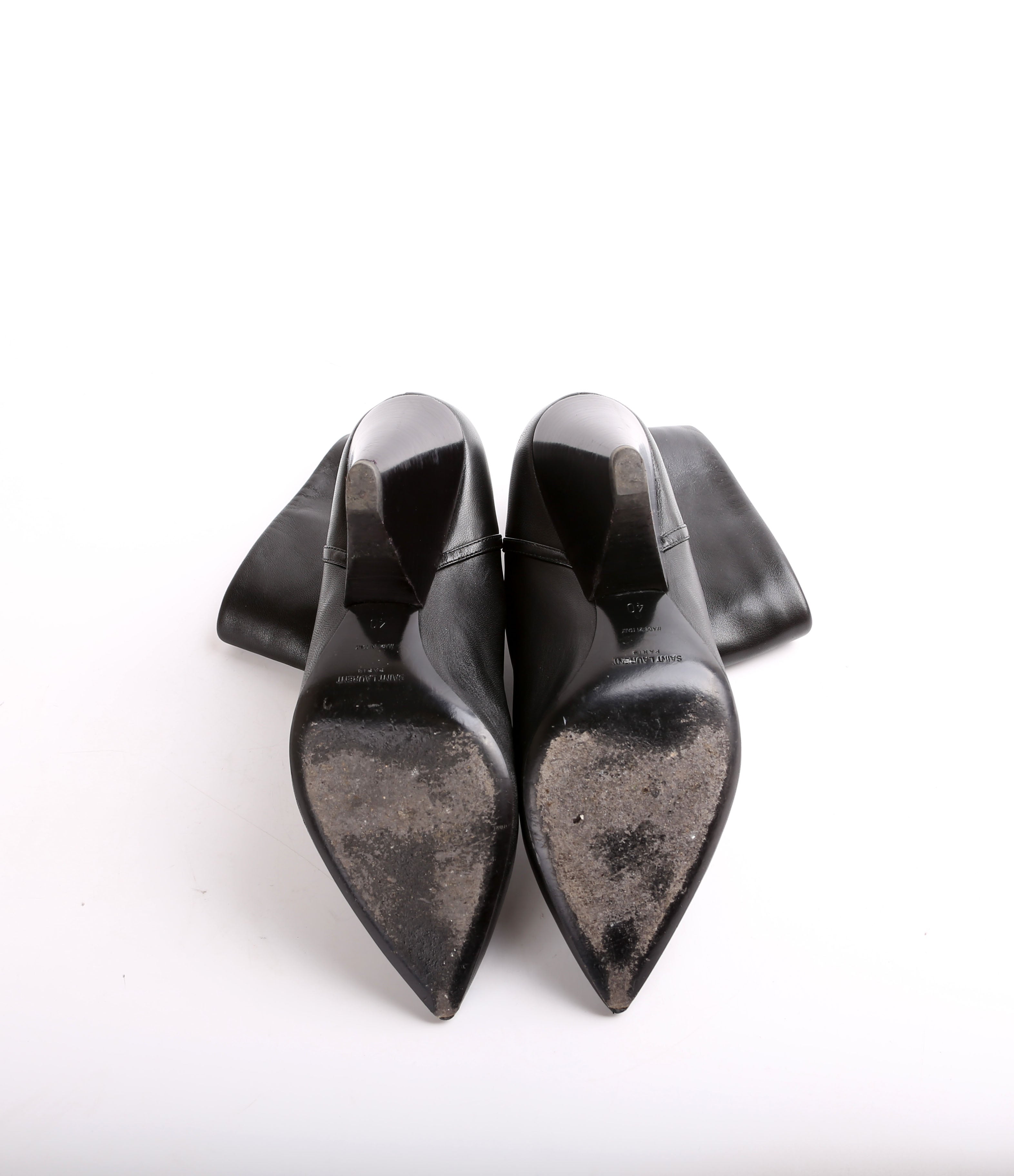 Leather Niki 95MM Booties Size 40