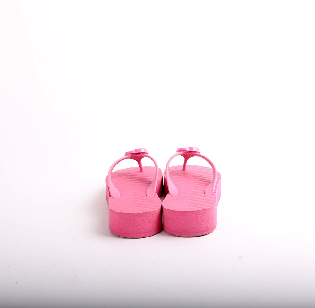 Gucci Marmont GG Logo Flip Flops Size 38