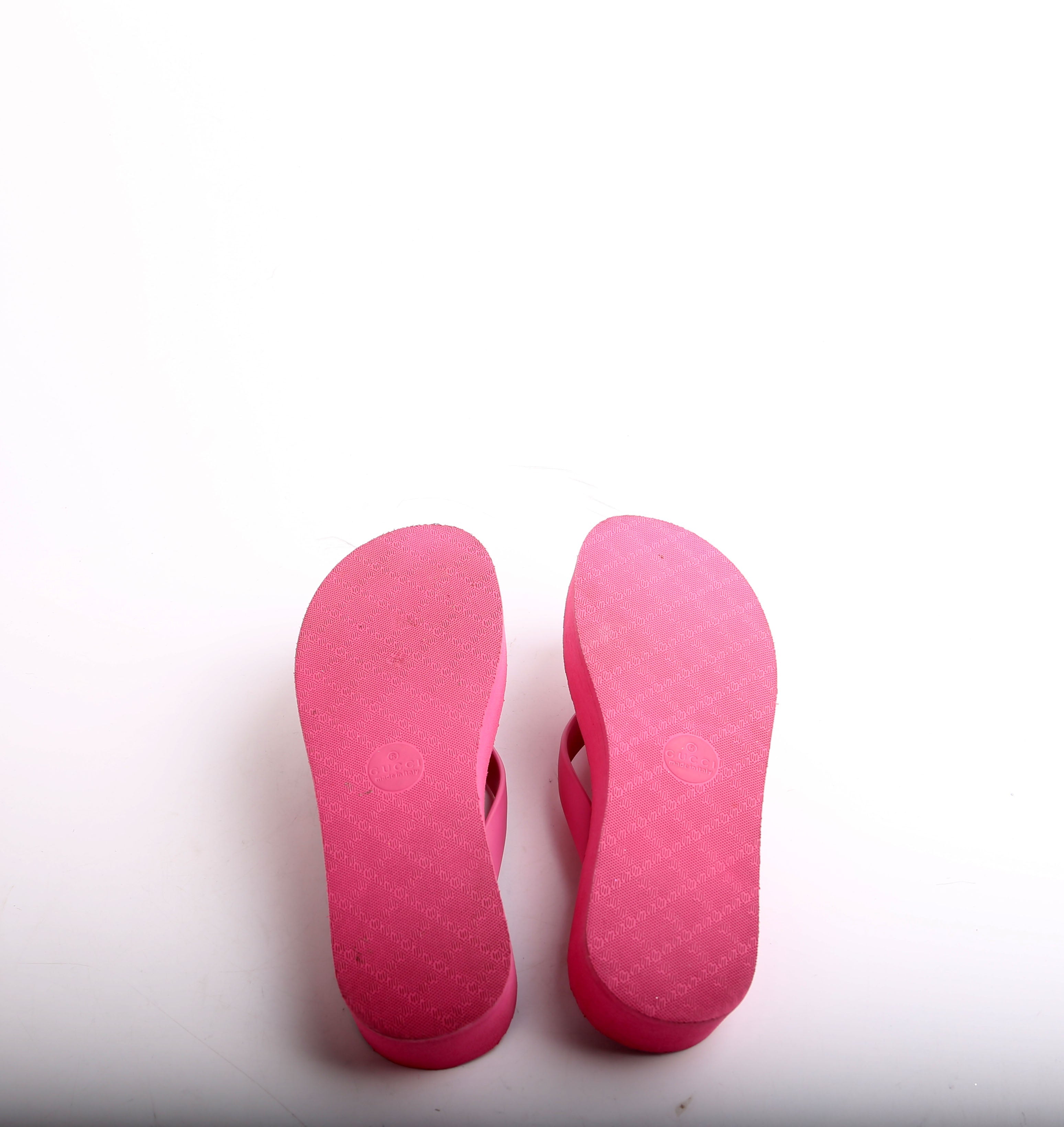Gucci Marmont GG Logo Flip Flops Size 38