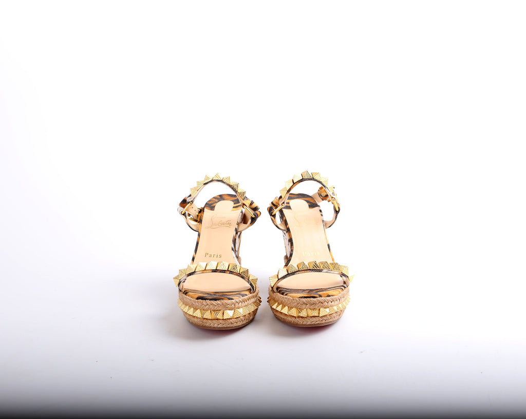 Pyraclou 100MM Sandal Wedges Size 37