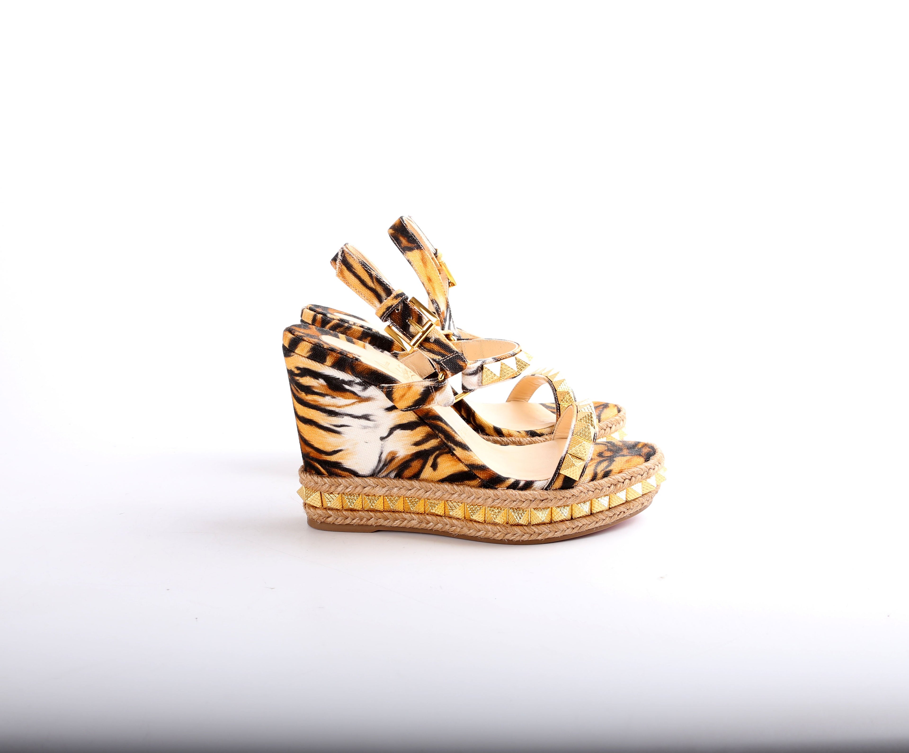 Pyraclou 100MM Sandal Wedges Size 37