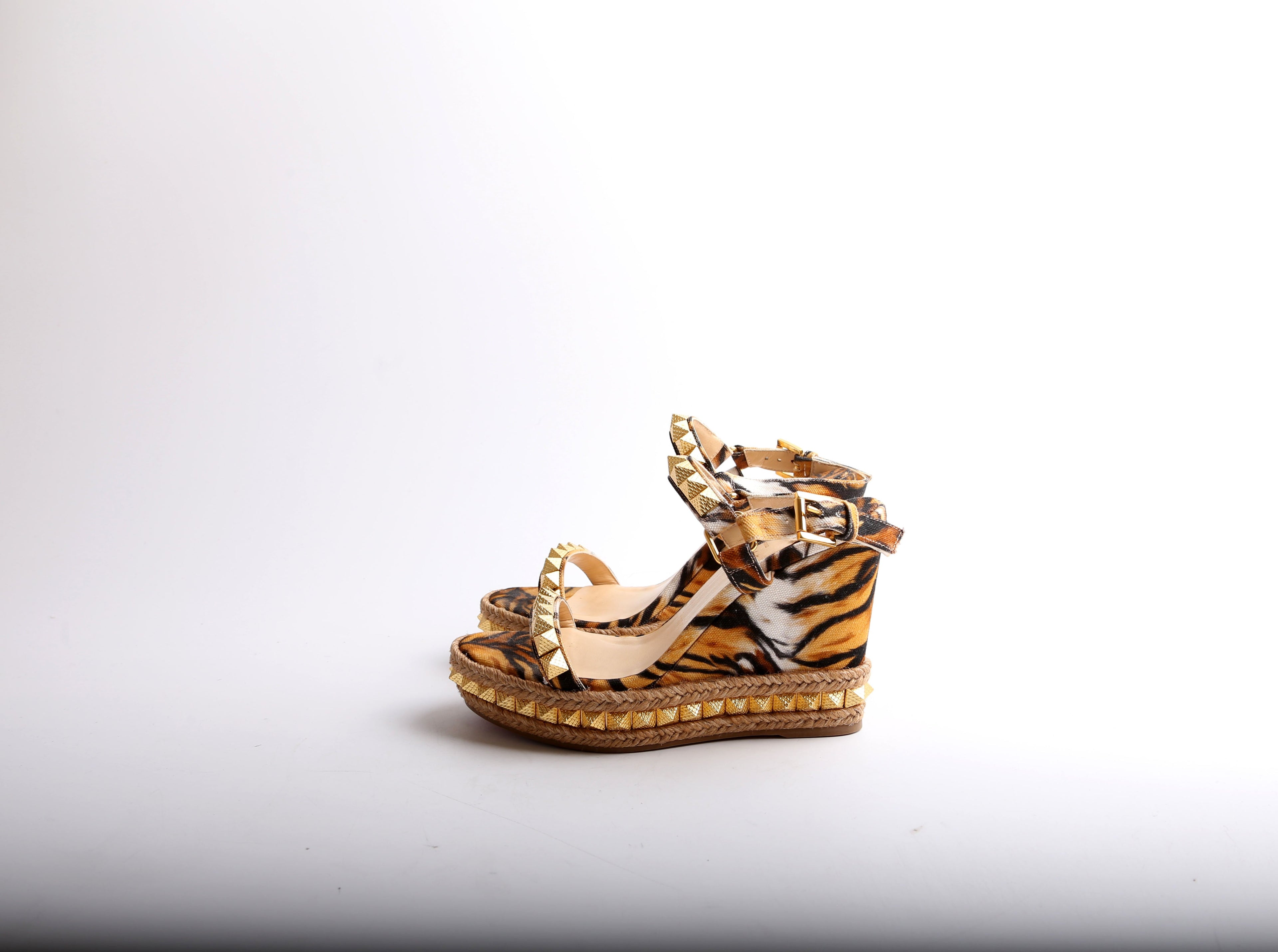Pyraclou 100MM Sandal Wedges Size 37