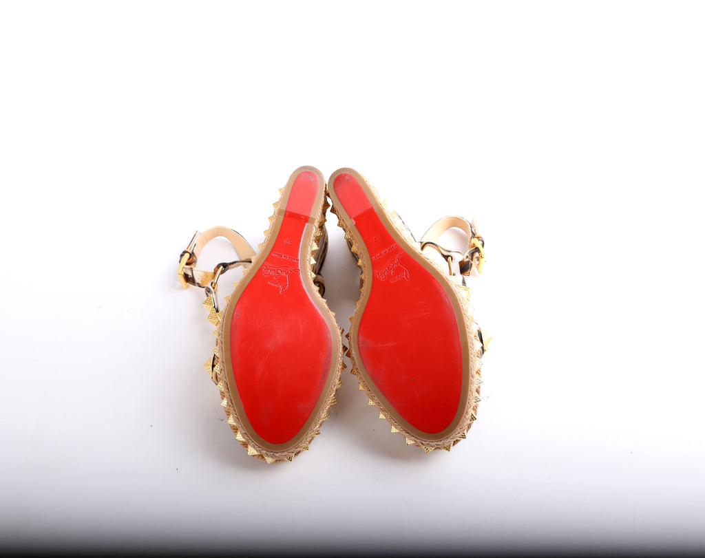 Pyraclou 100MM Sandal Wedges Size 37