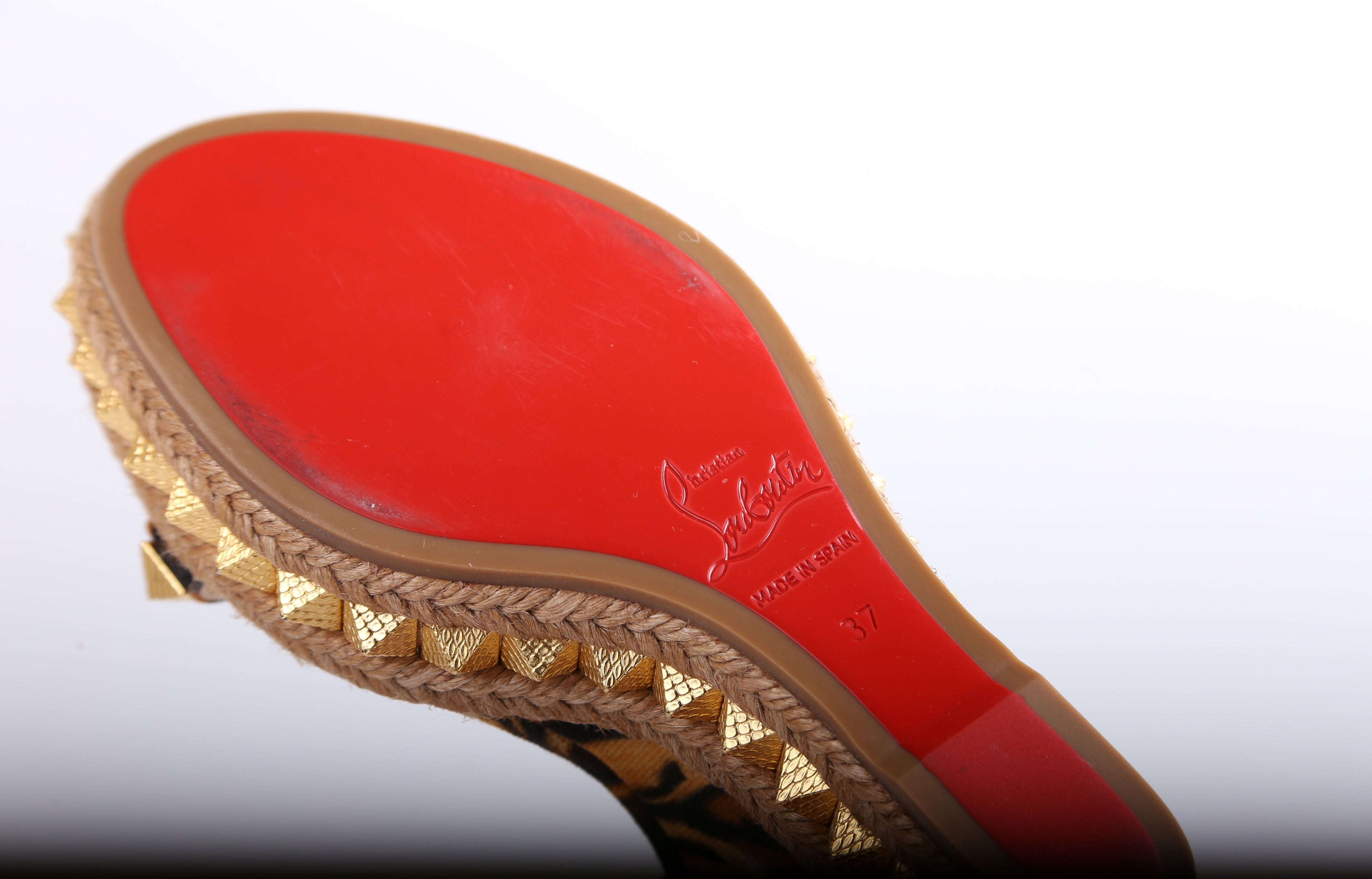Pyraclou 100MM Sandal Wedges Size 37