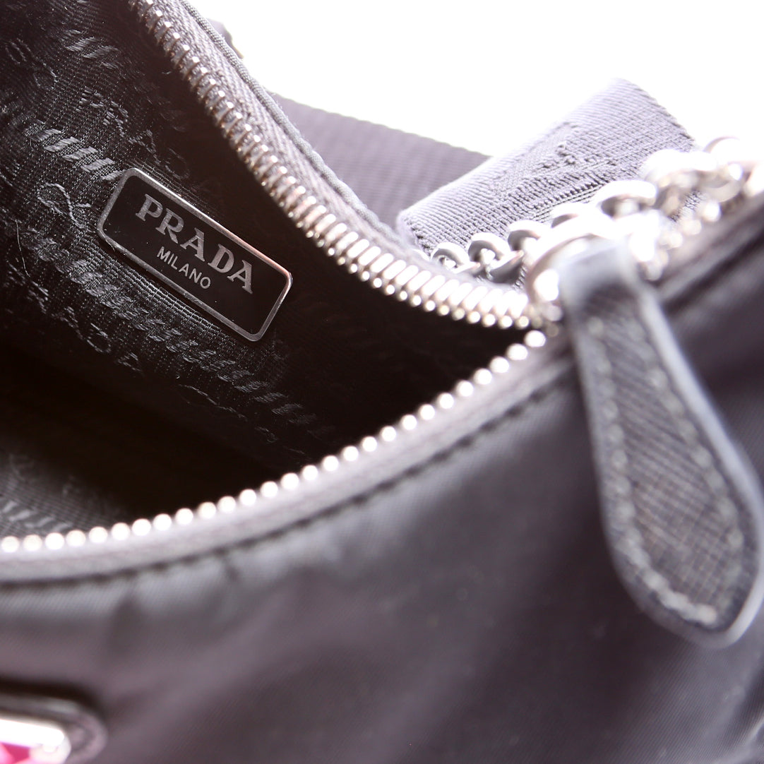 Nylon Re-Edition 2005 Shoulder Bag Black