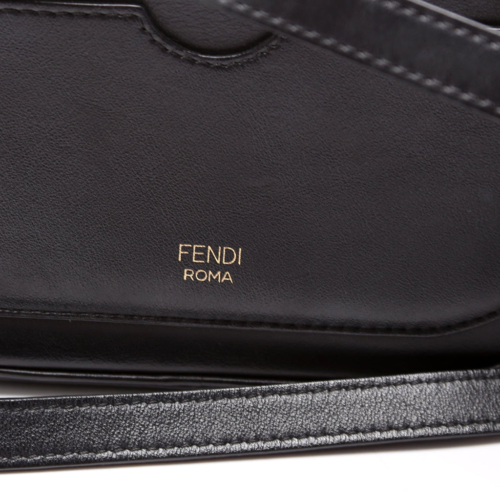 Vitello Grace Leather O'Lock Mini Camera Case Black