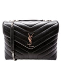 Loulou Medium Quilted Black