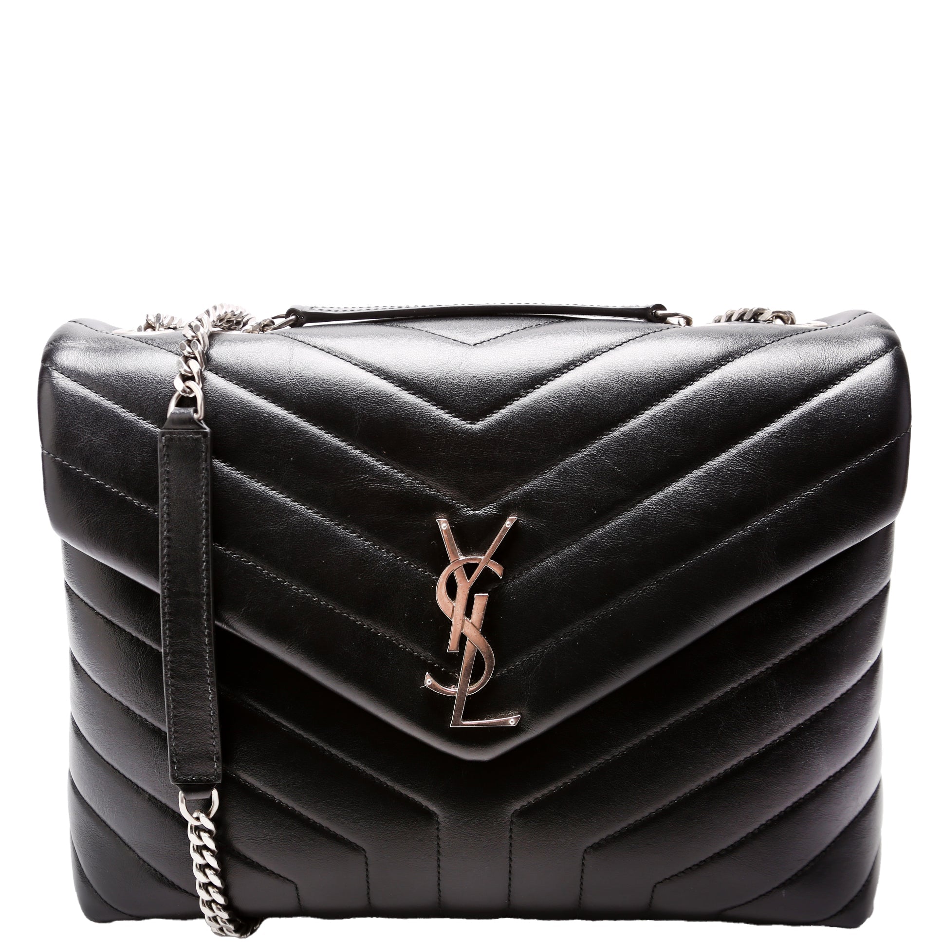 Loulou Medium Quilted Black