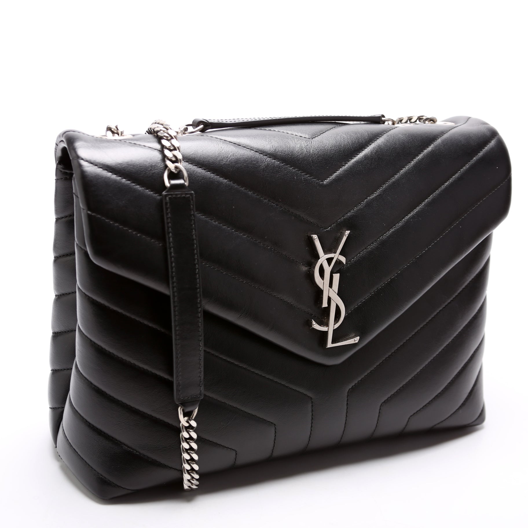 Loulou Medium Quilted Black
