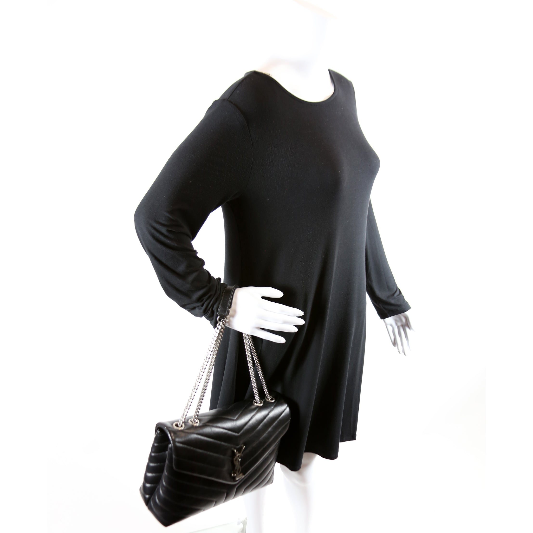 Loulou Medium Quilted Black