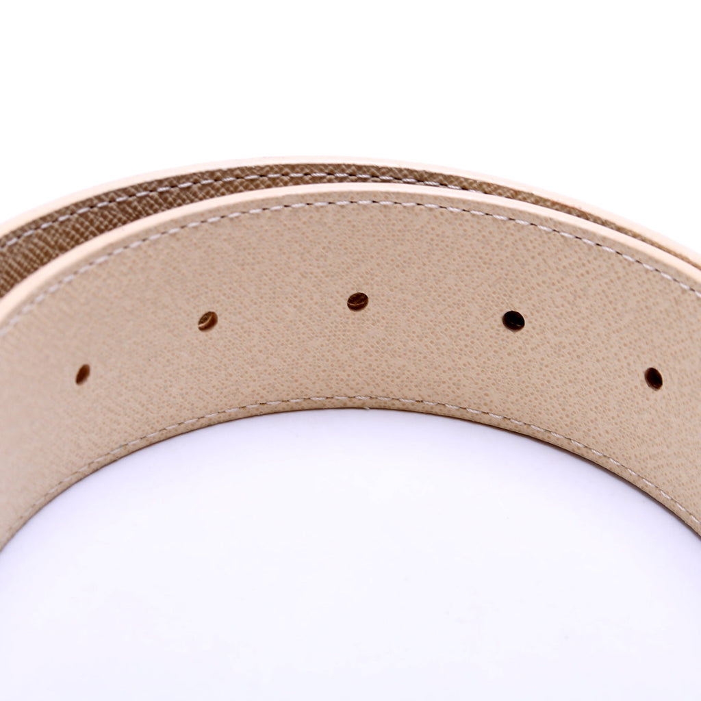 LV Initiales 40MM Reversible Leather/Damier Azur Belt Size 80/32