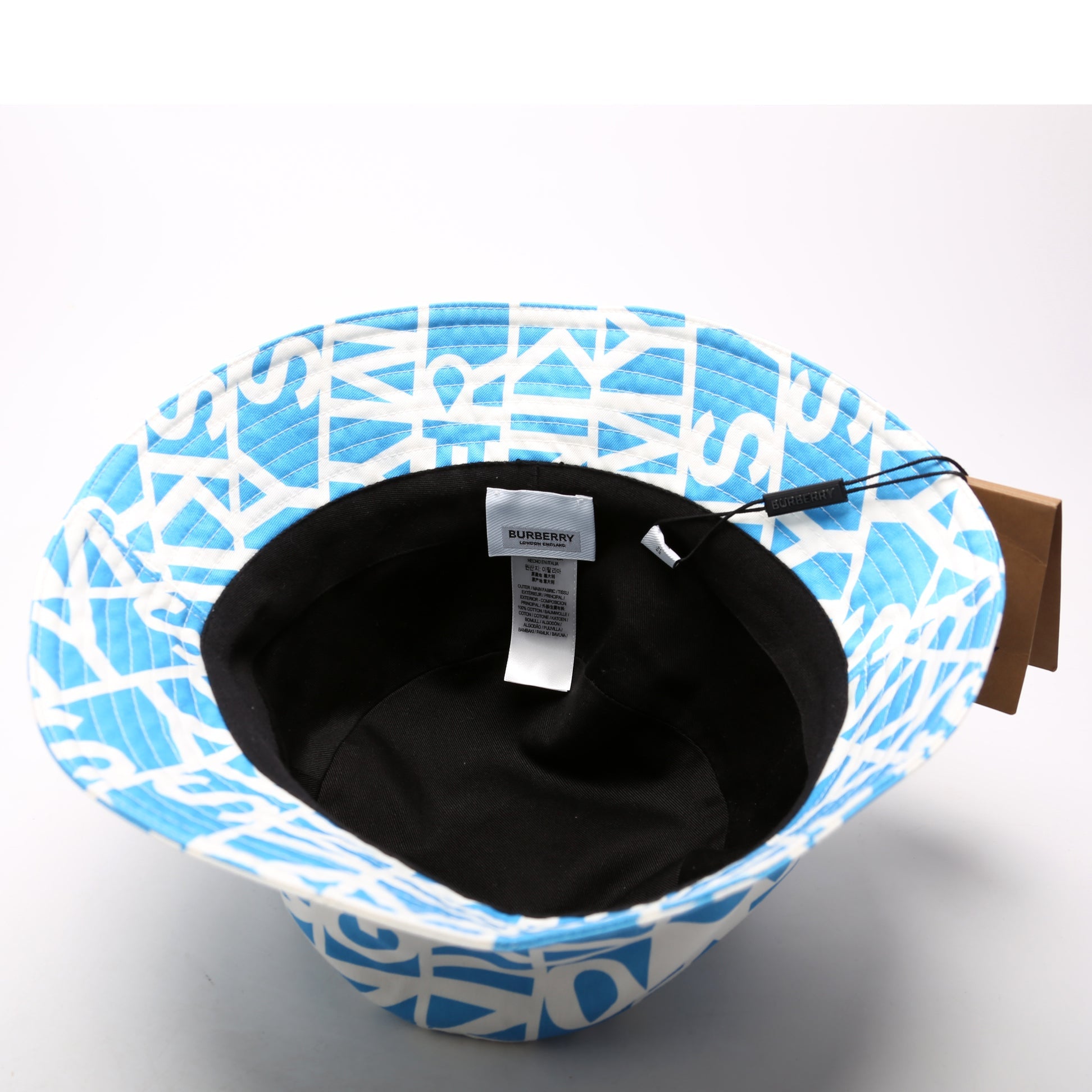 Raintext Printed Bucket Size XL White and Blue