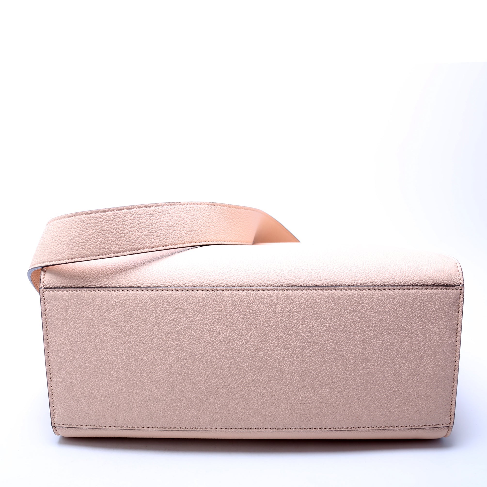 Sunshine Shopper Medium Vitello Chevron Leather Nude