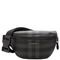 Cason Charcoal Checkered Belt Bag Black