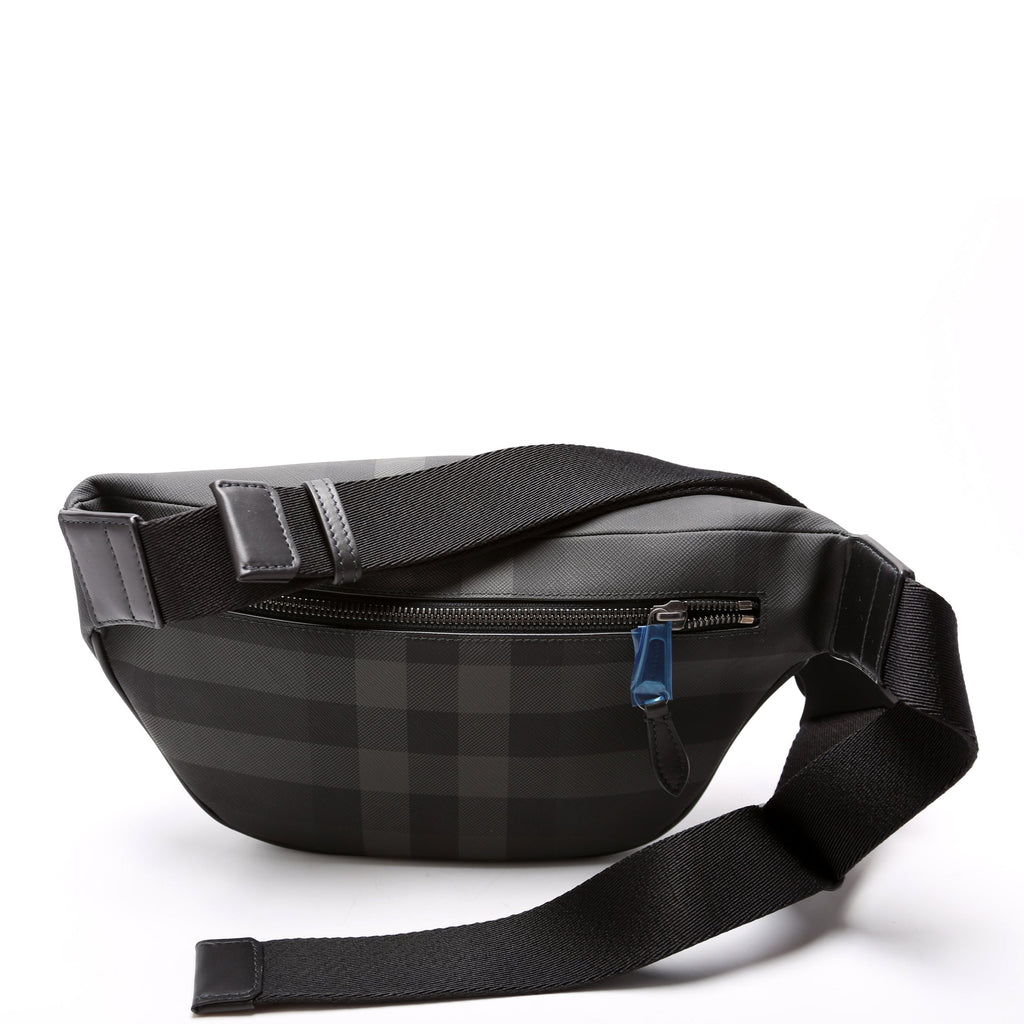 Cason Charcoal Checkered Belt Bag Black