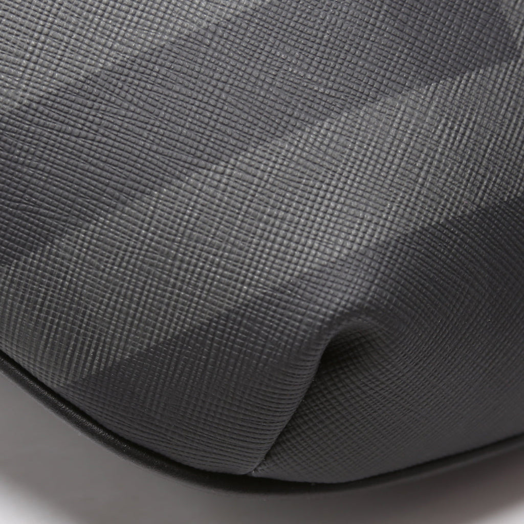 Cason Charcoal Checkered Belt Bag Black
