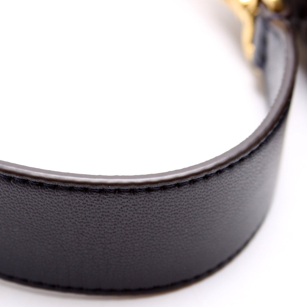 Fendi Baguette FF Embossed Nappa Navy