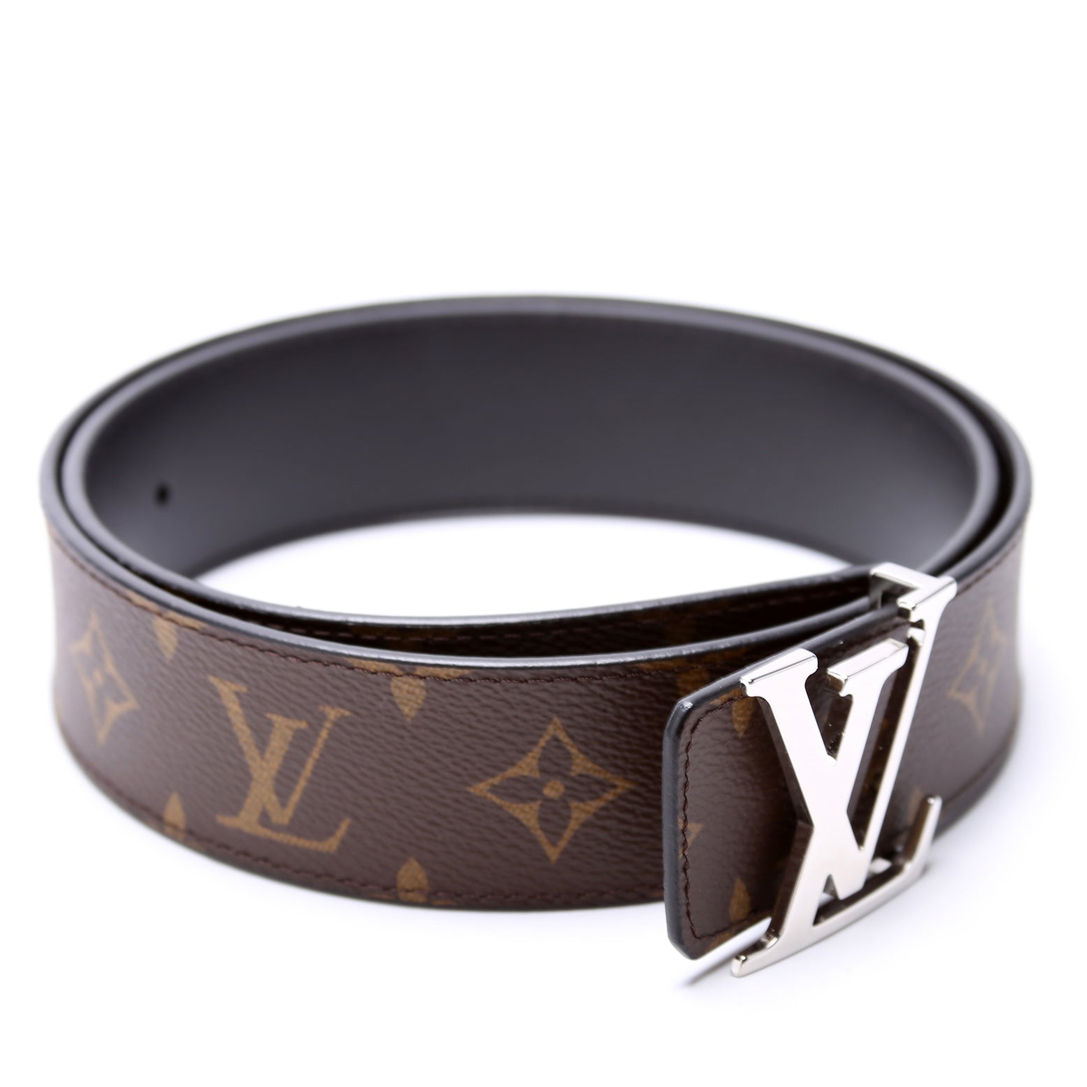 LV Initiales Reversible Belt 40MM Leather/Monogram Size 80/32