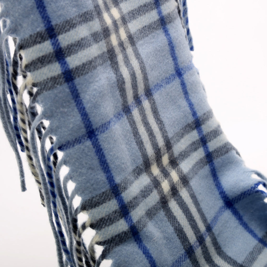 Cashmere Small Wrap Scarf Blue