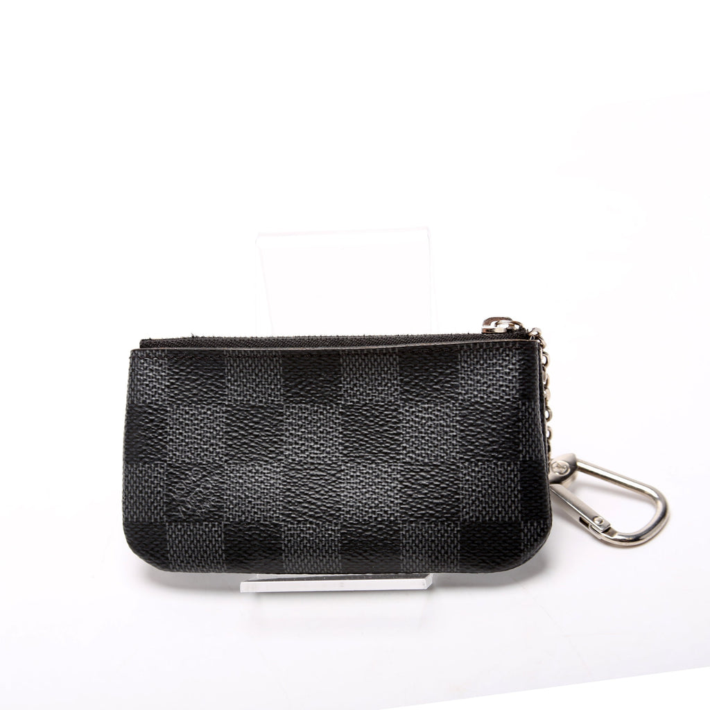 Pochette Cles Damier Graphite