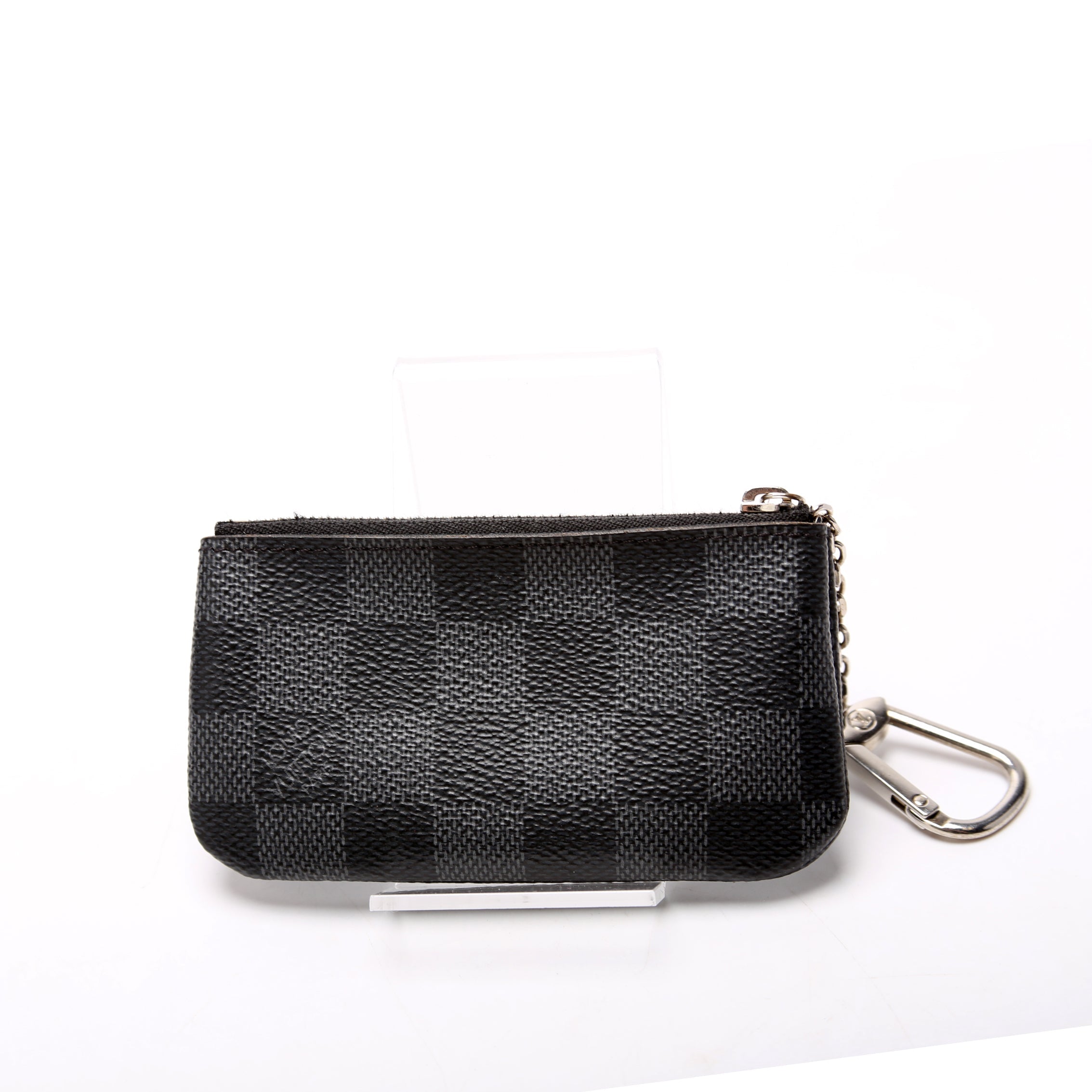 Pochette Cles Damier Graphite